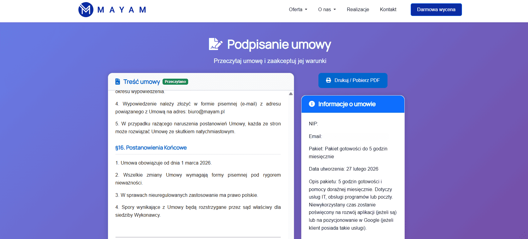 Zapoznanie i podpis cyfrowy